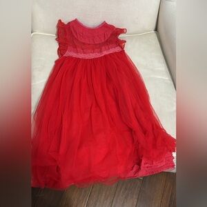 Elegant Red Kids Formal Dress